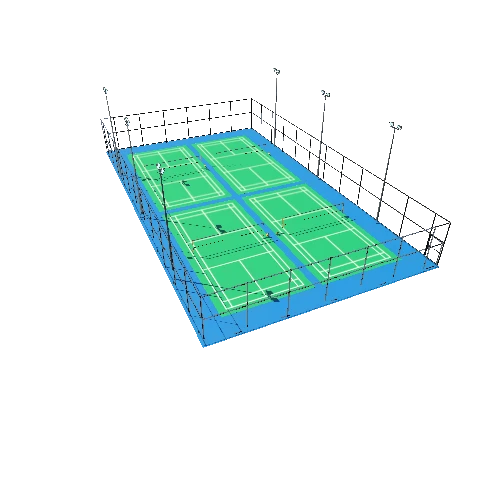 Badminton Court TypeA1 Triangulate3